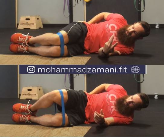 حرکت صدف یکی از ورزشهای موثر برای رفع گودی کنار باسن است.